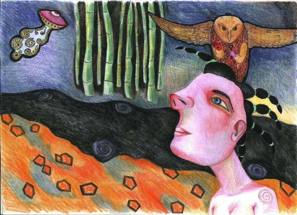 Detail of Memories from the future by Zanara/ Sabina Nedelcheva-Williams