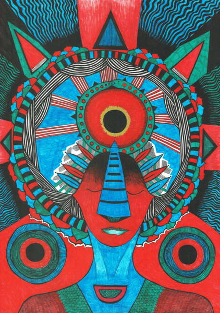 Detail of Mind Mandala by Zanara/ Sabina Nedelcheva-Williams