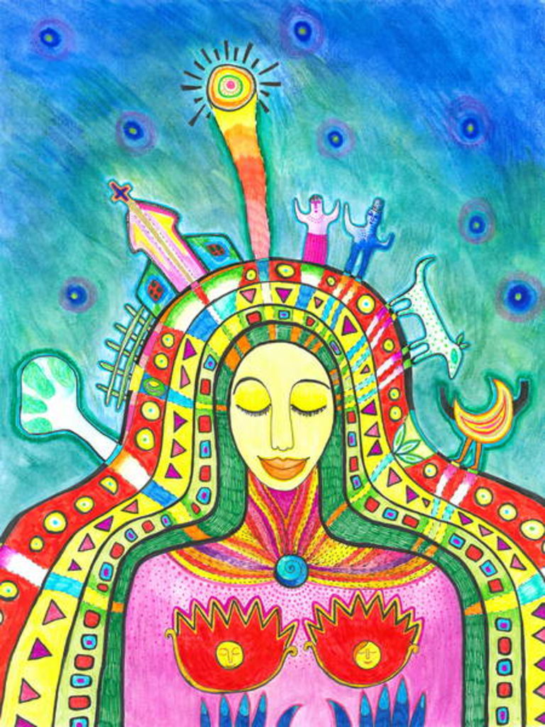 Detail of Mother Earth by Zanara/ Sabina Nedelcheva-Williams