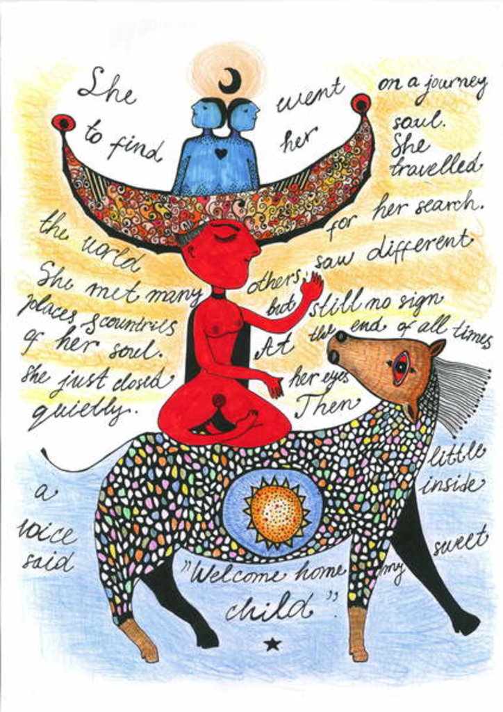 Detail of On a journey by Zanara/ Sabina Nedelcheva-Williams