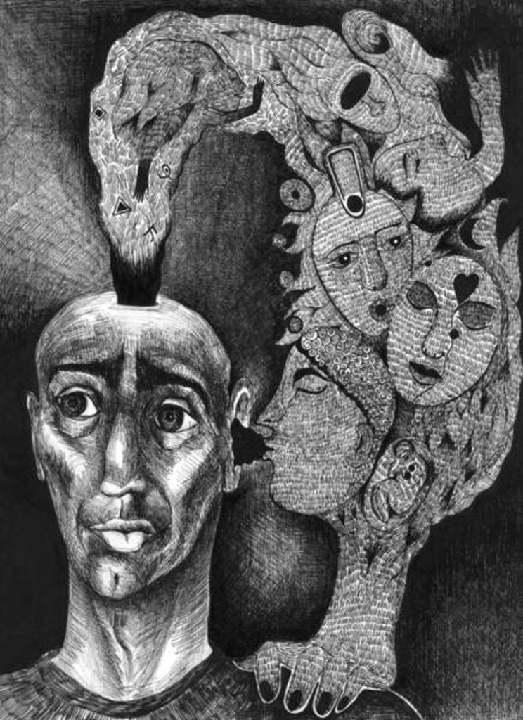 Detail of Thought makes reality by Zanara/ Sabina Nedelcheva-Williams