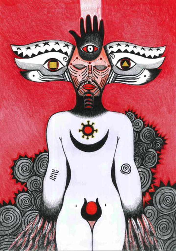 Detail of The Eye, 2012 by Zanara/ Sabina Nedelcheva-Williams