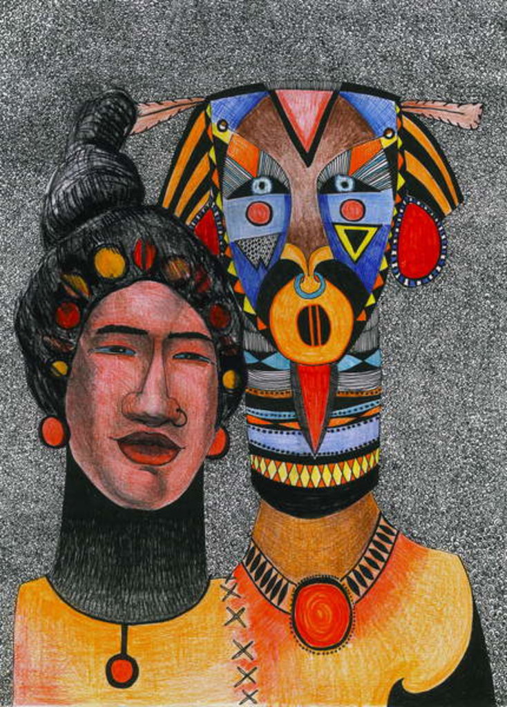 Detail of Together-forever, 2012 by Zanara/ Sabina Nedelcheva-Williams