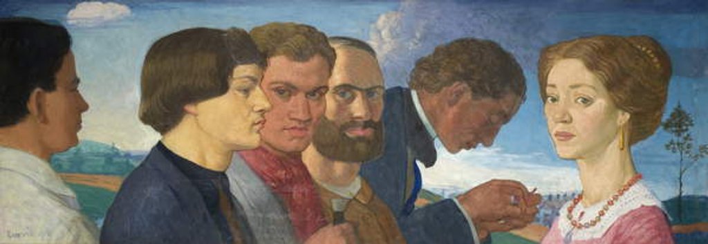 Detail of Some Later Primitives and Madame Tisceron, 1912 by John Currie