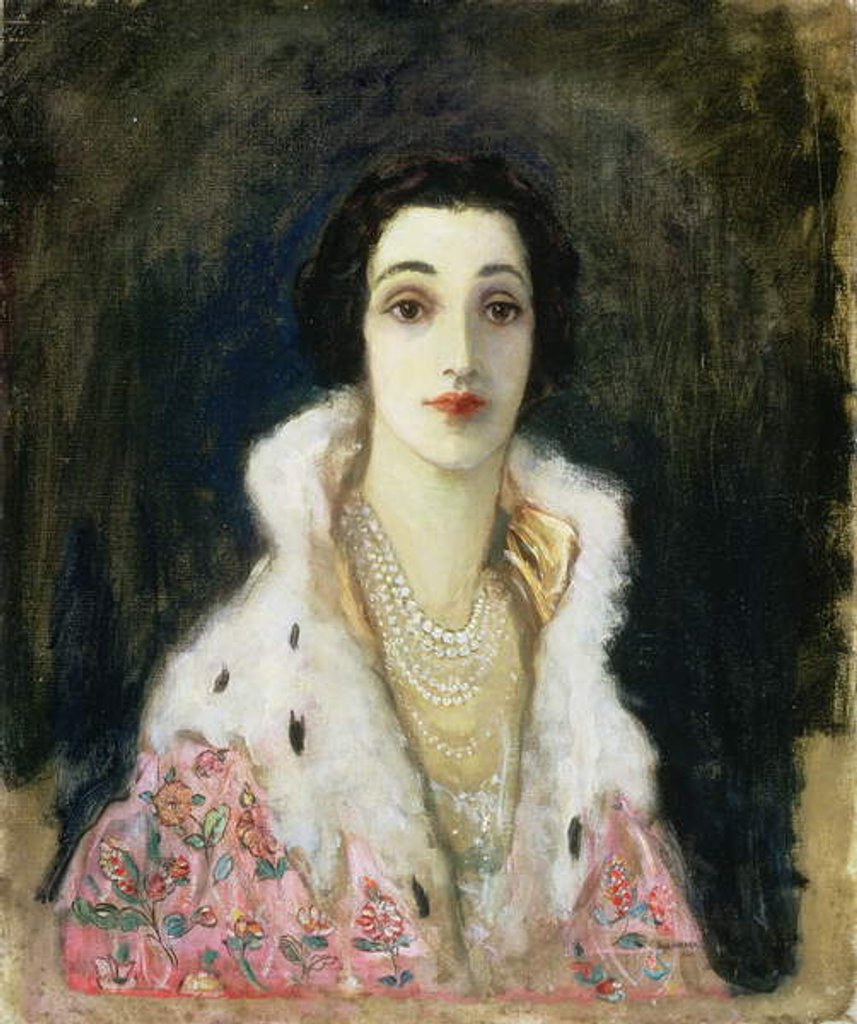 Detail of Portrait of the Countess of Rocksavage 1922 by John Lavery
