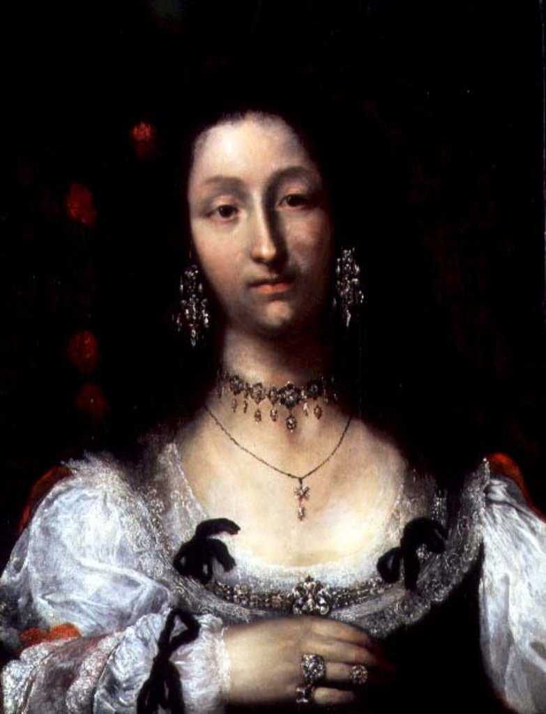 Detail of Portrait of a Lady by Girolamo Forabosco
