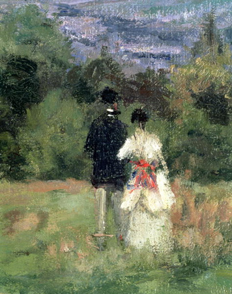 Detail of Louveciennes by Camille Pissarro