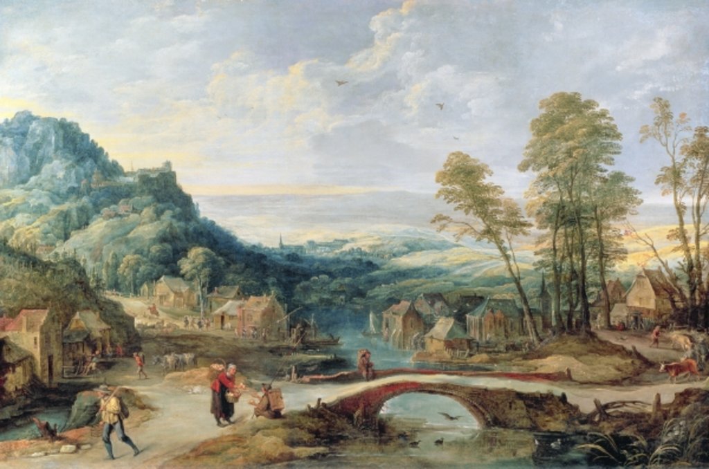 Detail of Landscape by Joos or Josse de The Younger Momper