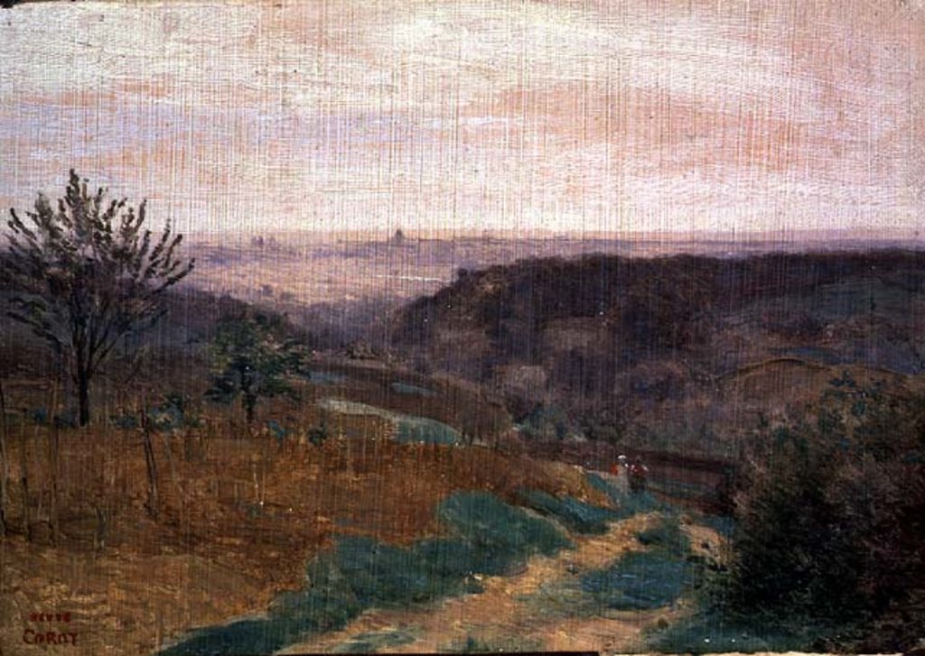 Detail of Ville D'Avray, Hauts-de-Seine by Jean Baptiste Camille Corot