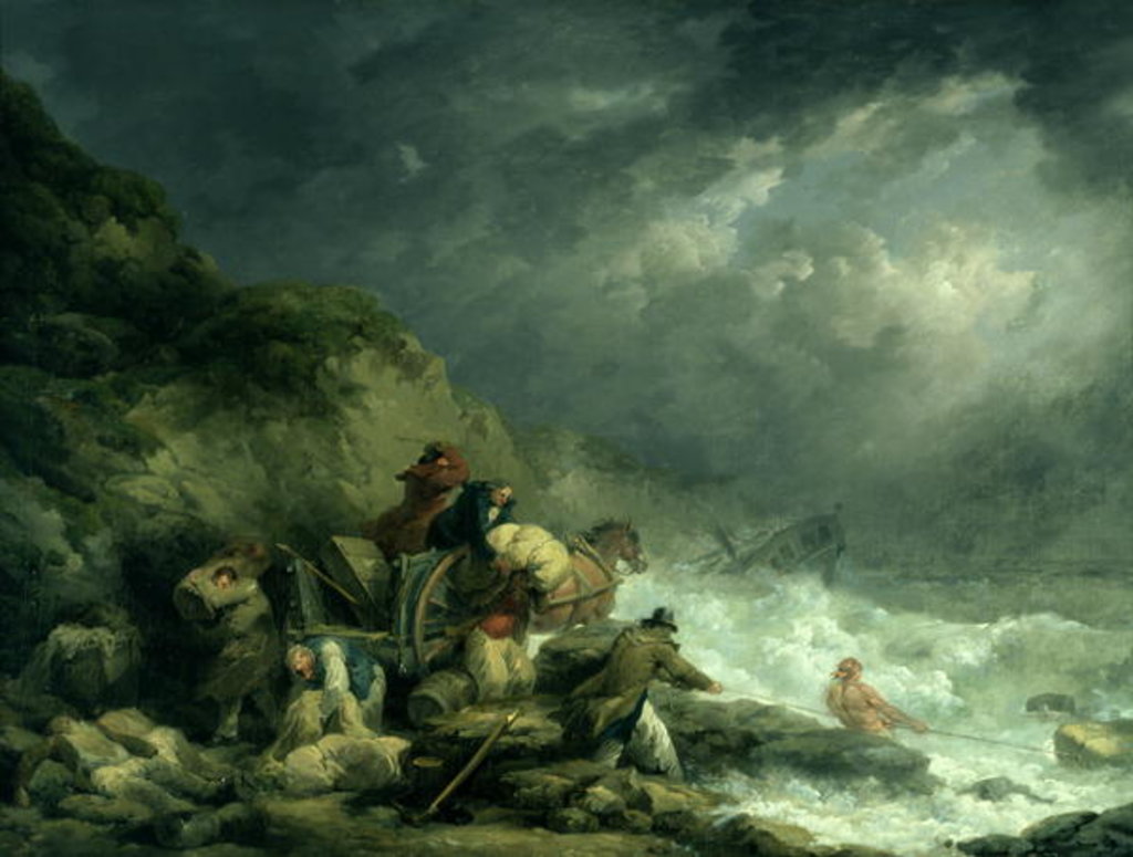 Detail of The Wreckers by George Morland