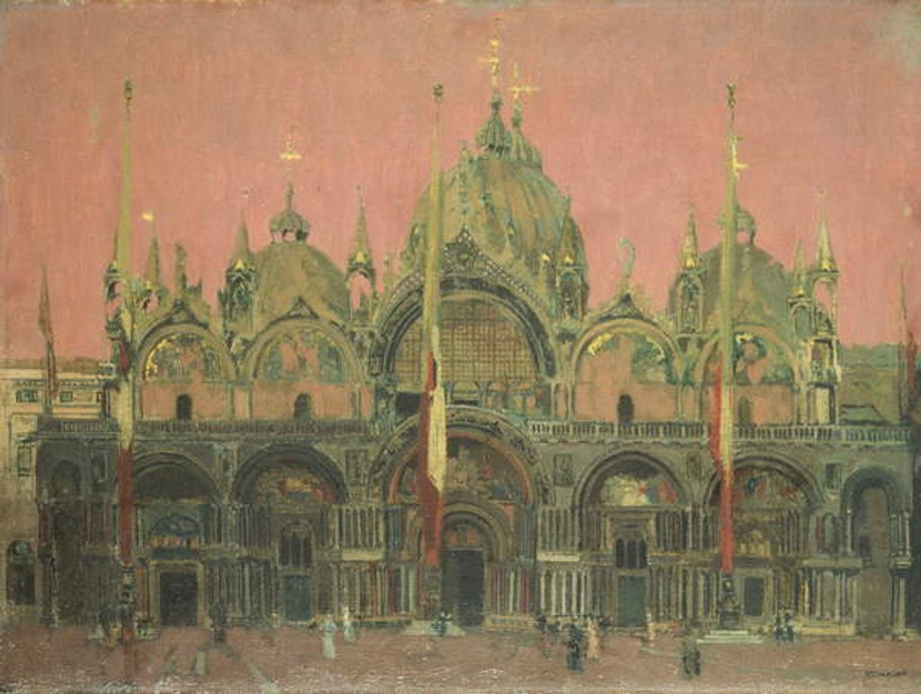 Detail of A Red Sky at Night, San Marco by Walter Richard Sickert