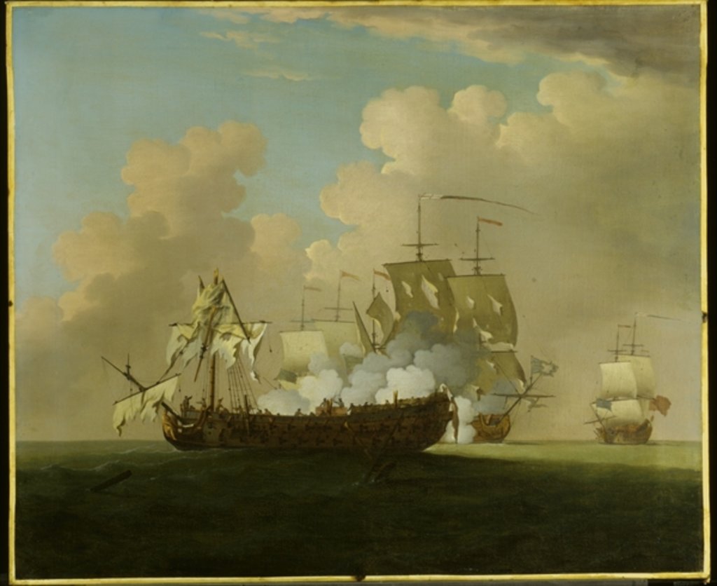 Detail of The Princessa in Action by Peter Monamy