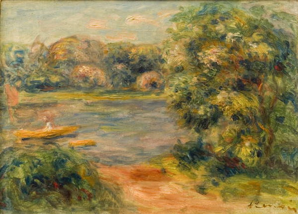 Detail of The Boat on the Lake, 1901 by Pierre Auguste Renoir