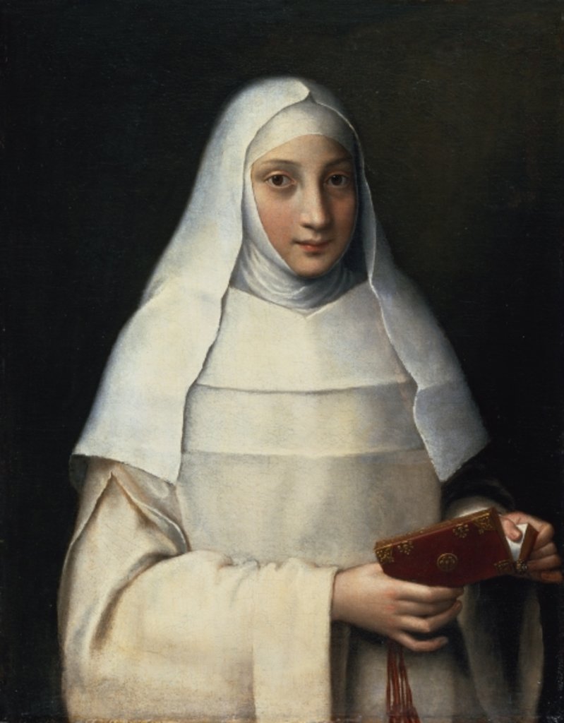 Detail of Portrait of the artist's sister in the garb of a nun, 1551 by Sofonisba Anguissola