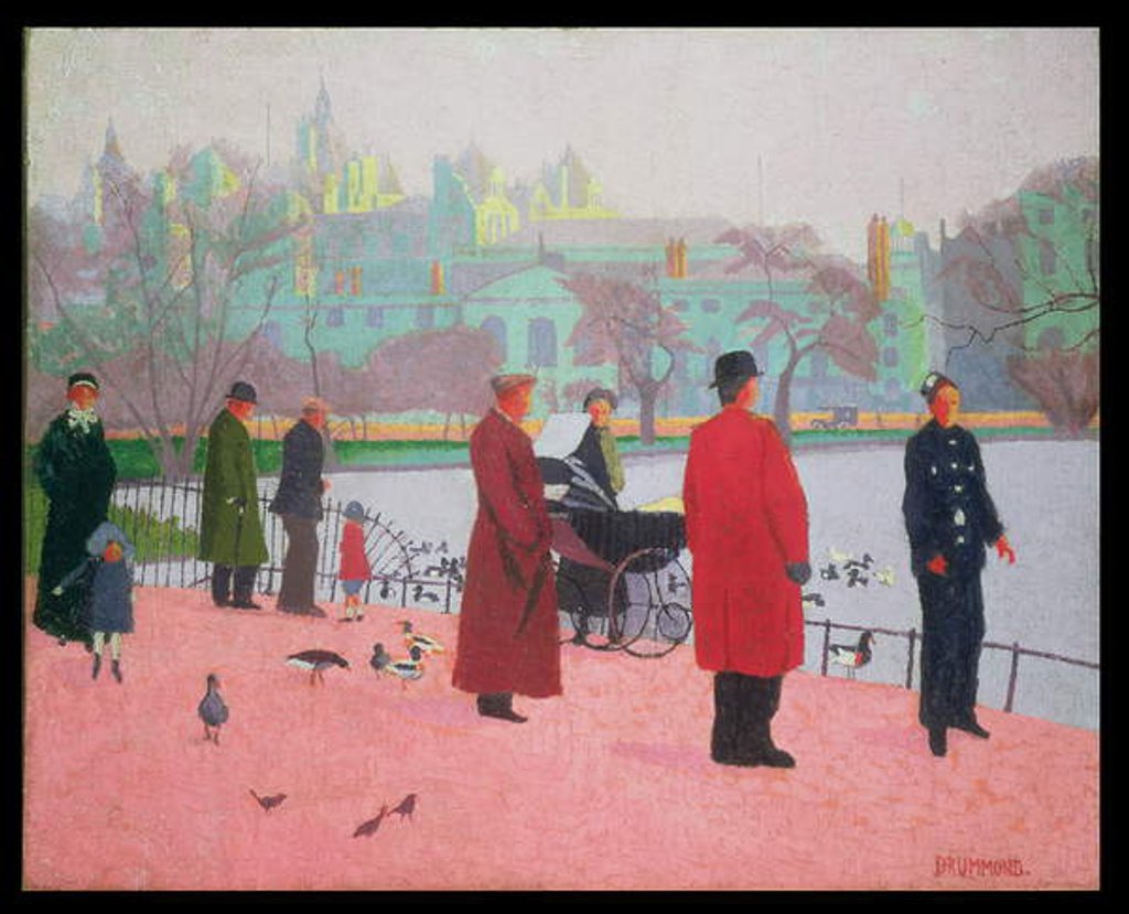 Detail of In the Park 1912 by Malcolm Drummond
