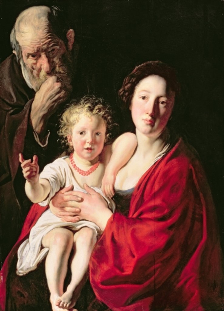 Detail of Holy Family, c.1620-30 by Jacob Jordaens