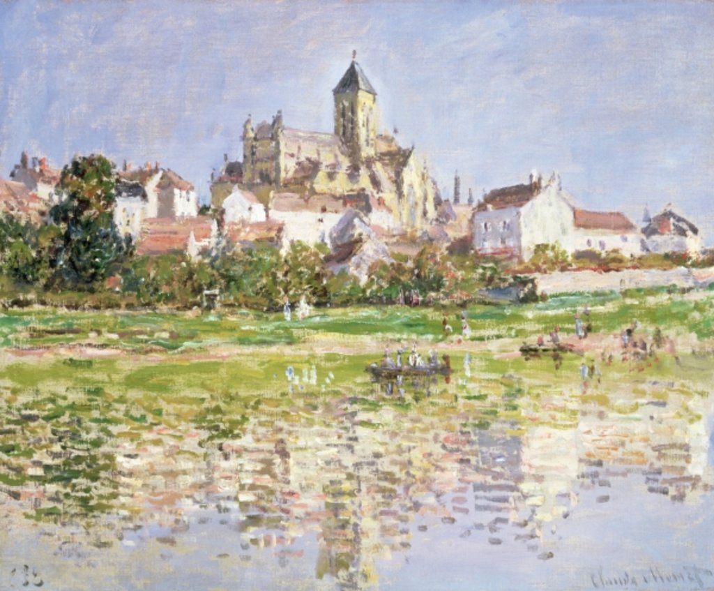 Detail of The Church at Vetheuil, 1880 by Claude Monet