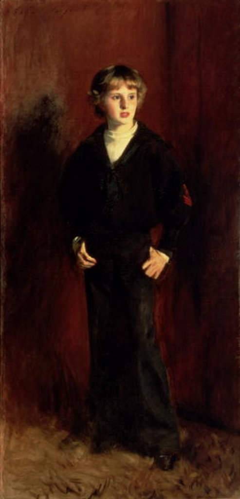 Detail of The late Major E.C. Harrison as a boy by John Singer Sargent