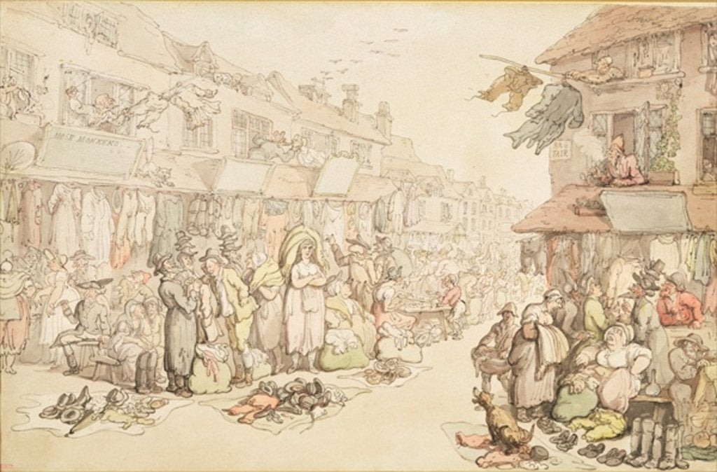 Detail of The Rag Fair, c.1800 by Thomas Rowlandson