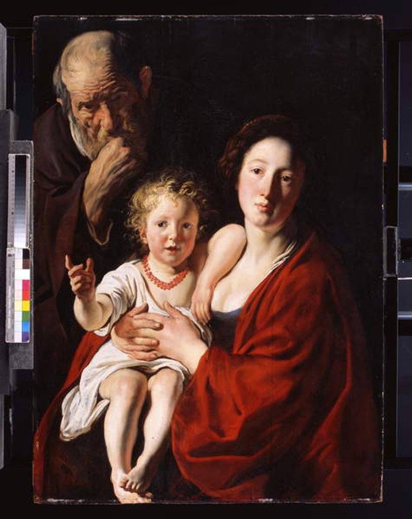 Detail of The Holy Family, c. 1620-30 by Jacob Jordaens