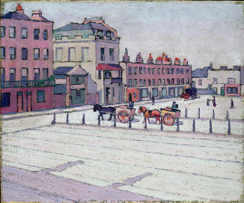 Detail of Cumberland Market, North Side, 1912 by Robert Polhill Bevan