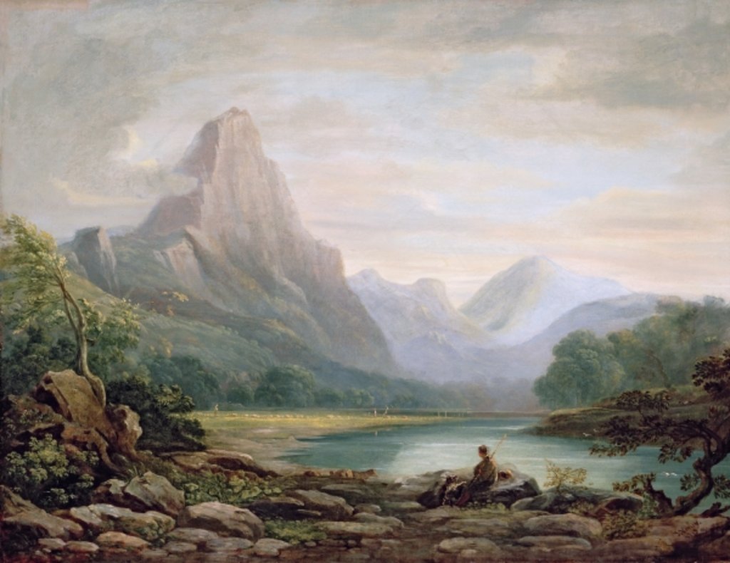 Detail of A Welsh Valley, 1819 by John Varley