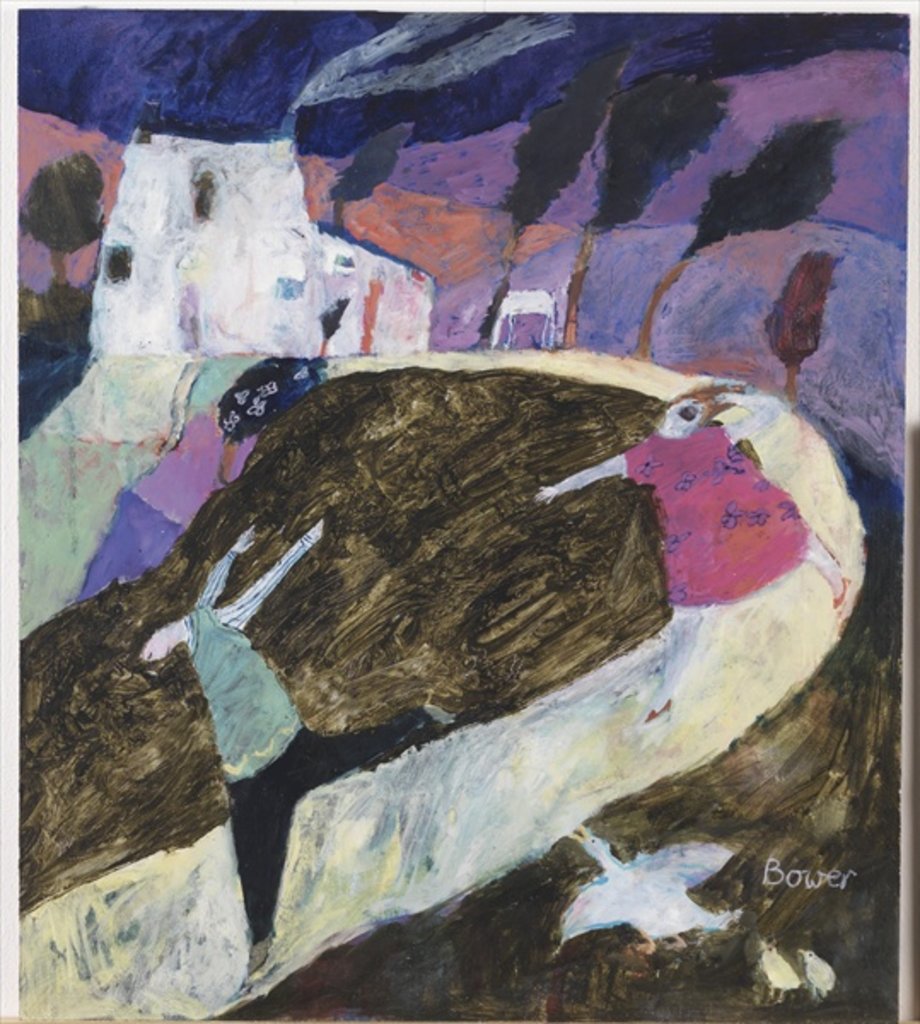 Detail of Running Away from Rose Cottage by Susan Bower