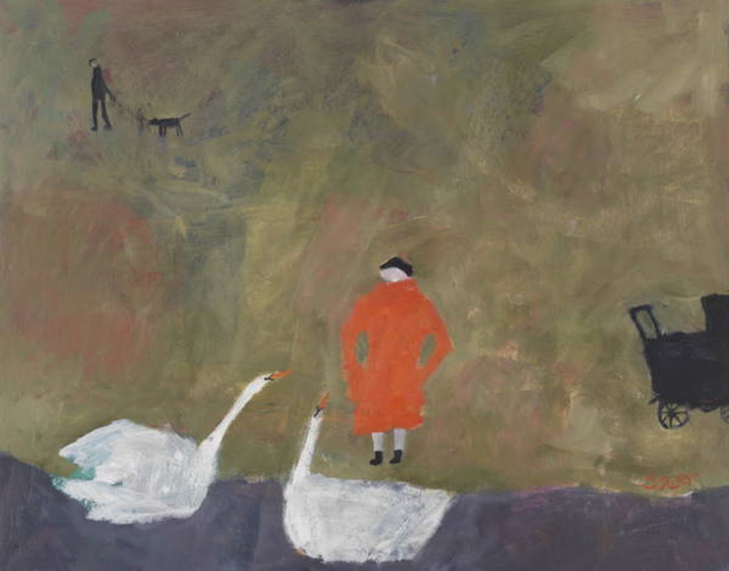 Detail of Swan Lake, 2011 by Susan Bower