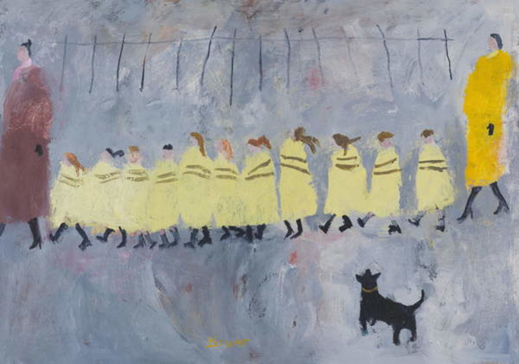 Detail of Walking Bus I, 2011 by Susan Bower