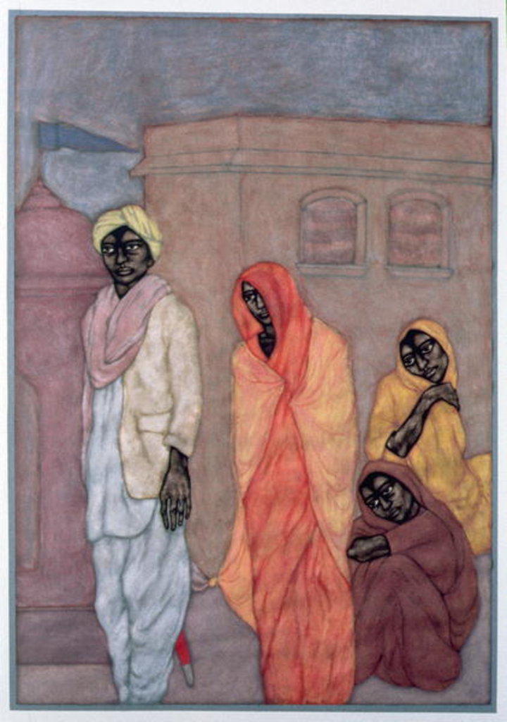 Detail of First Marriage, 1986 by Shanti Panchal