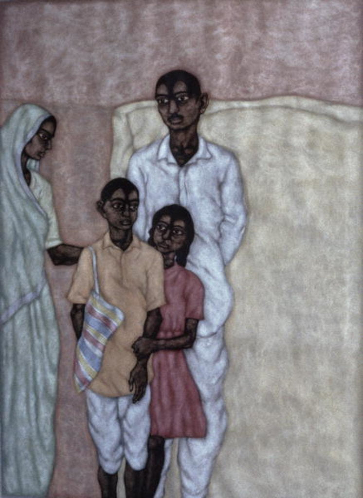 Detail of First Day, 1984 by Shanti Panchal