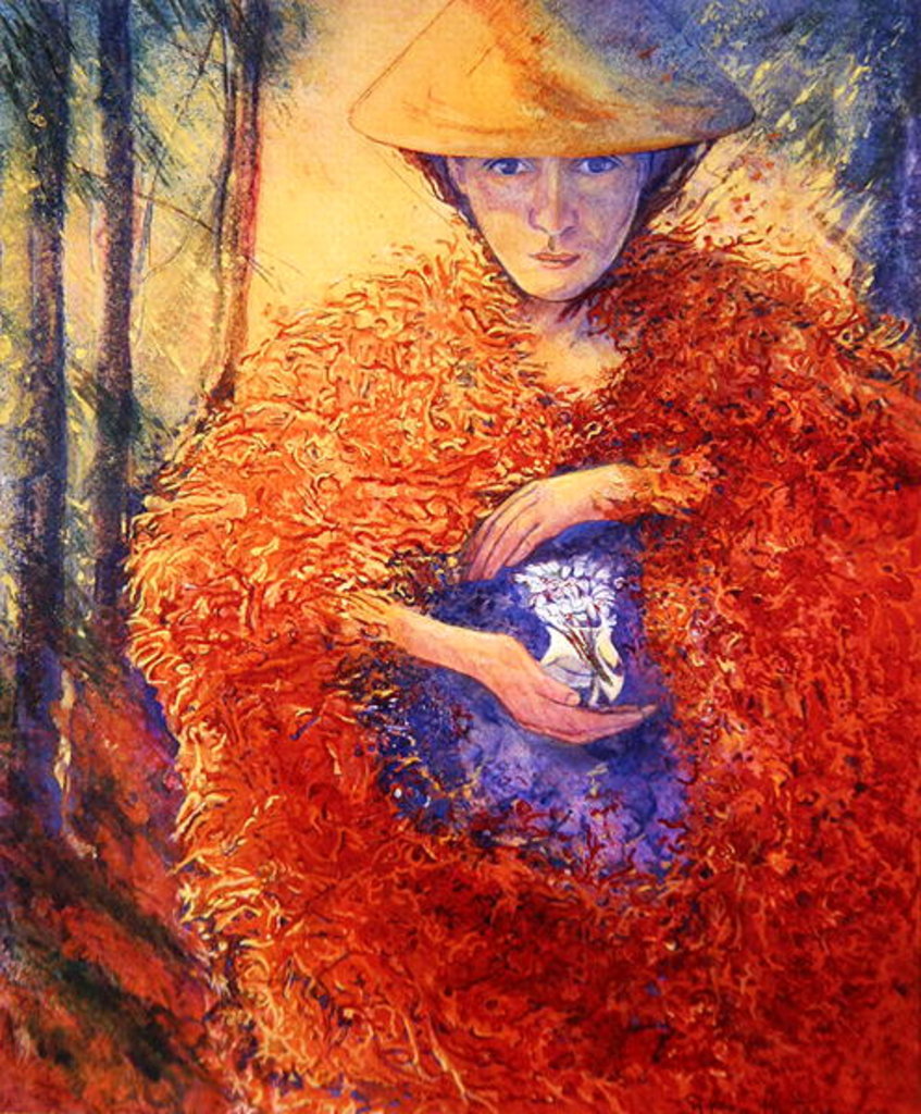 Detail of The Keeper of the Flowers, 2004 by Silvia Pastore