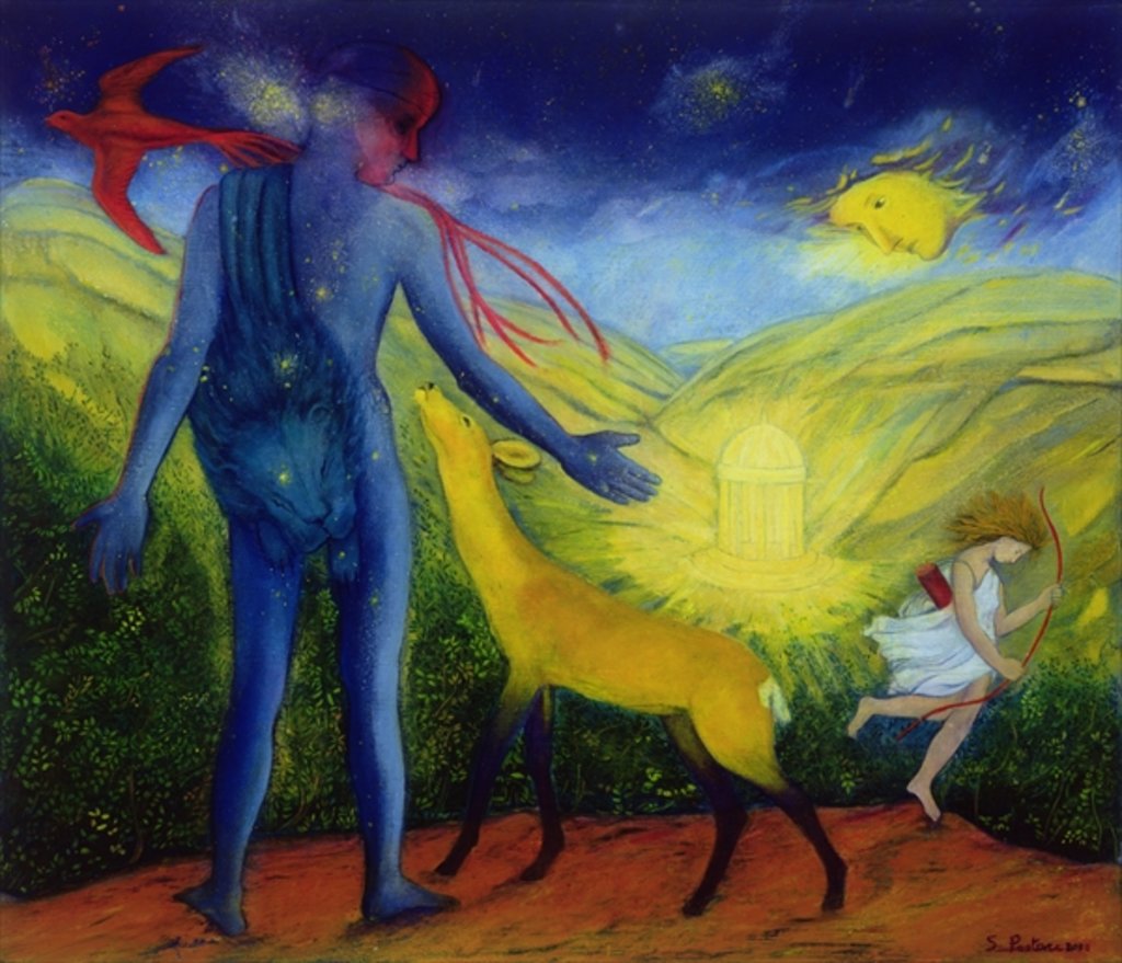 Detail of Hercules and the Golden Hind, 2008 by Silvia Pastore