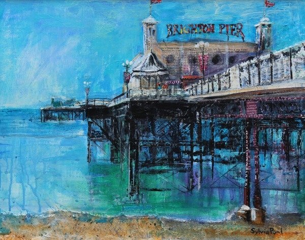 Detail of Brighton Pier, 2015 by Sylvia Paul