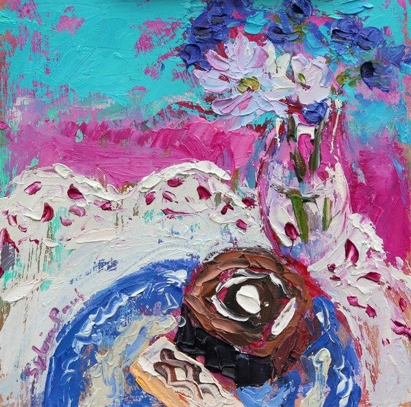 Detail of Swiss Roll, 2015 by Sylvia Paul