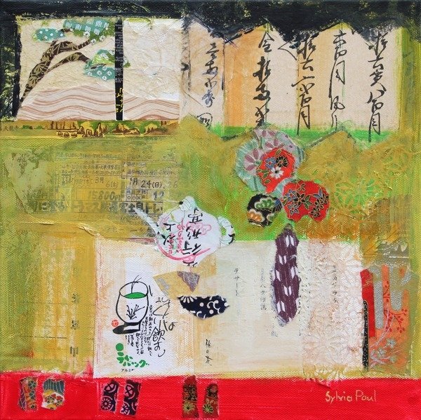 Detail of Green Tea, 2015 by Sylvia Paul