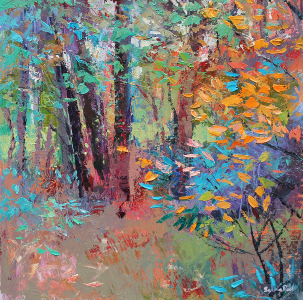 Detail of Capturing the Colour, 2016 by Sylvia Paul