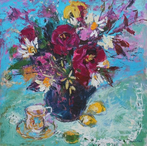 Detail of Still Life with Tea Cup, 2013 by Sylvia Paul