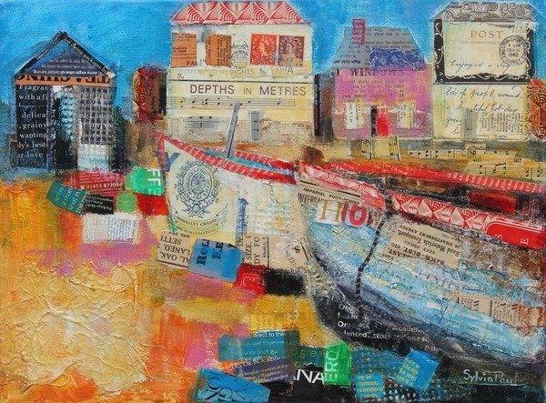 Detail of Old Fishing Boats, 2013 by Sylvia Paul