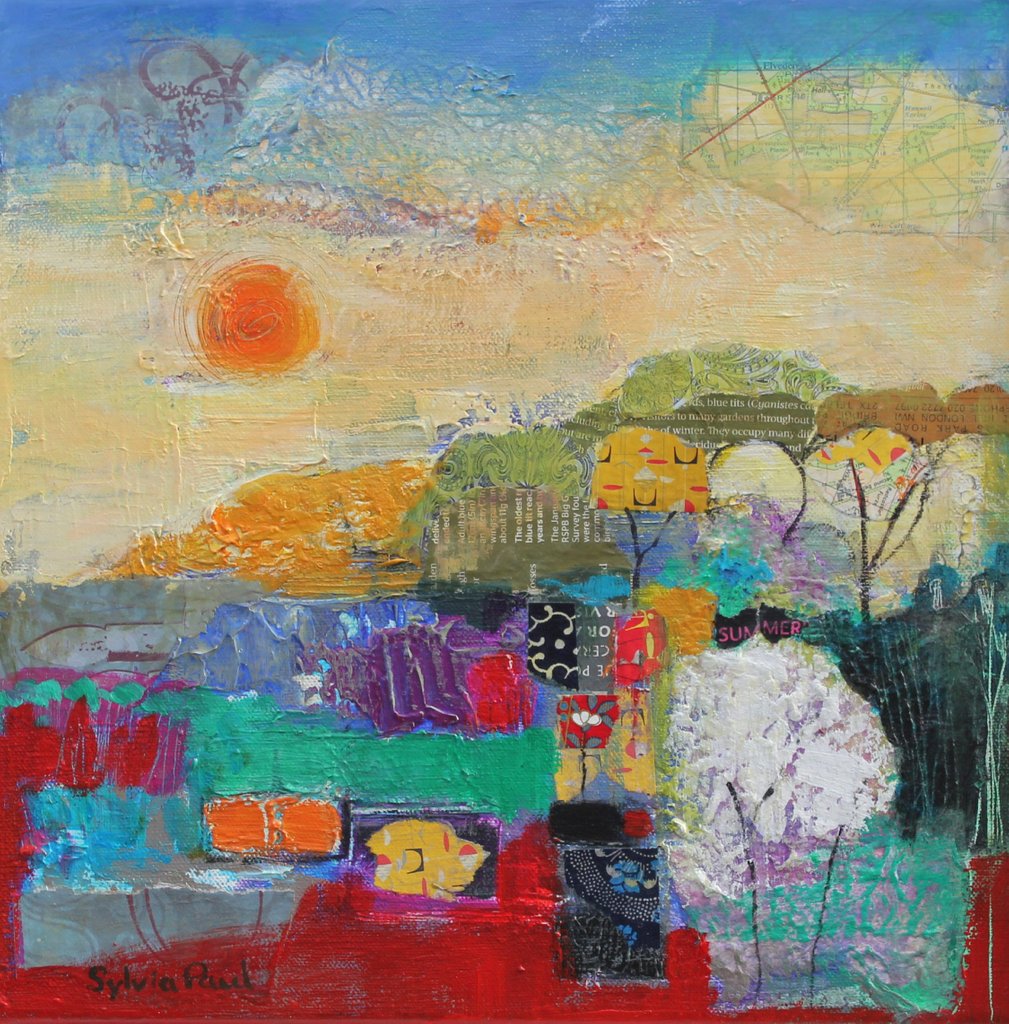 Detail of Colours of Summer, 2014 by Sylvia Paul