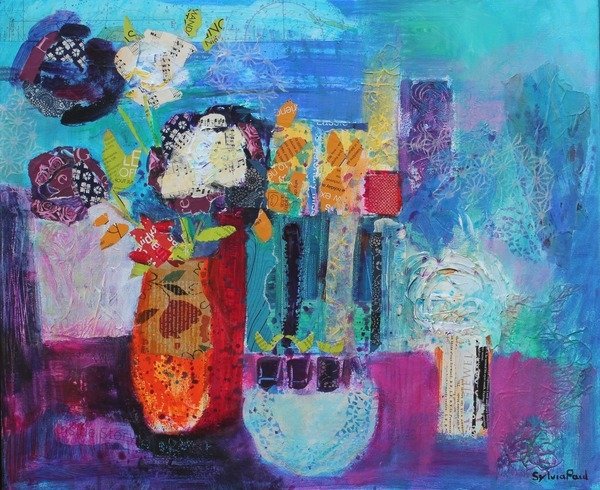 Detail of Blue Beyond 2013 by Sylvia Paul