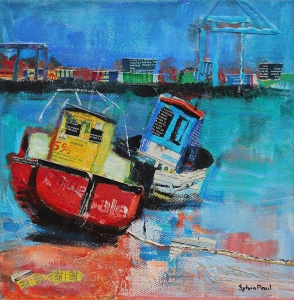 Detail of Two Jolly Fishing Boats 2012 by Sylvia Paul