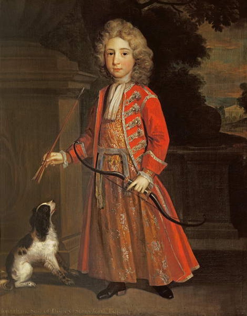 Detail of Jonathan Stanforth as a young boy, c.1715 by English School