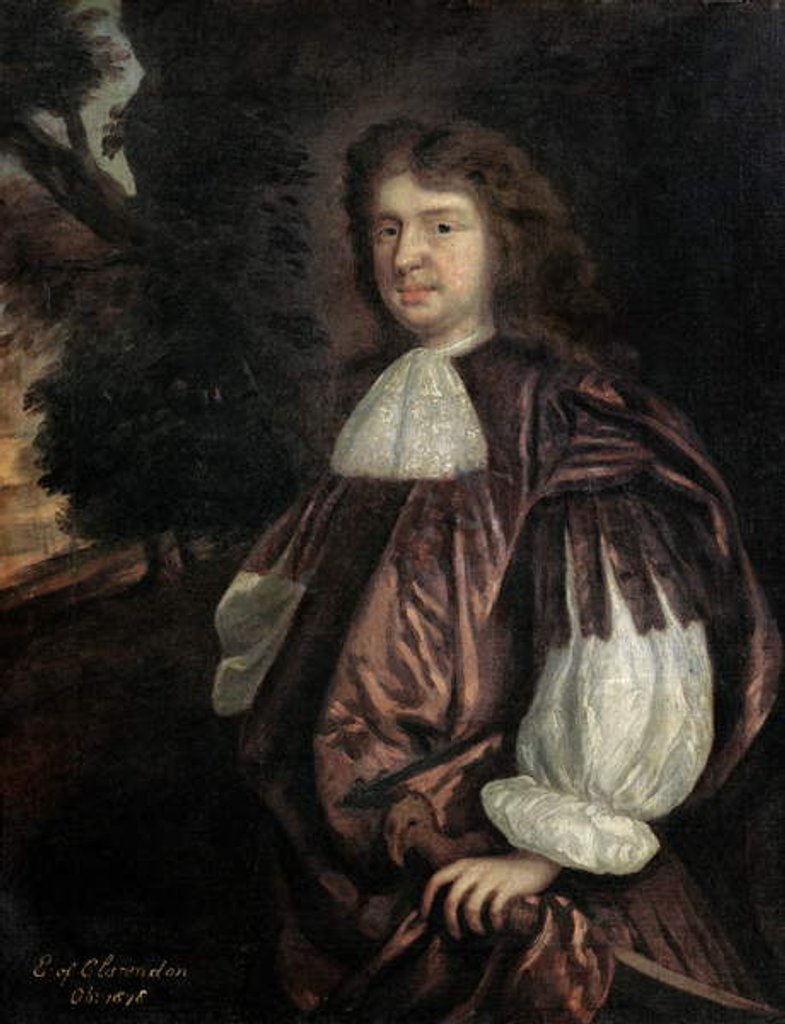 Detail of Edward Hyde, Earl of Clarendon, c.1667 by Peter Lely
