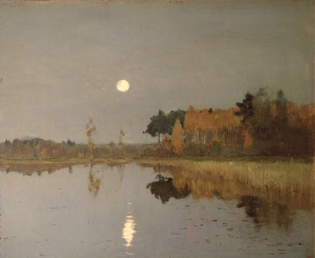 Detail of The Twilight Moon, 1899 by Isaak Ilyich Levitan