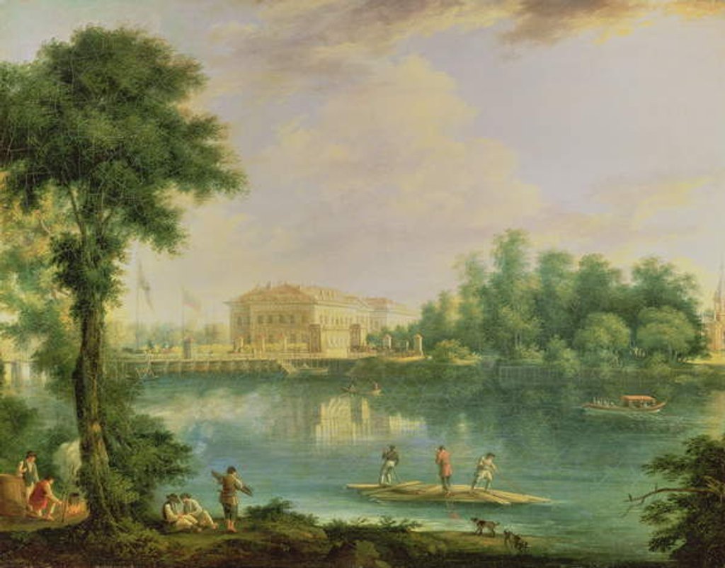 Detail of View of the Kamennostrovsky Palace, St. Petersburg by Semen Fedorovich Shchedrin