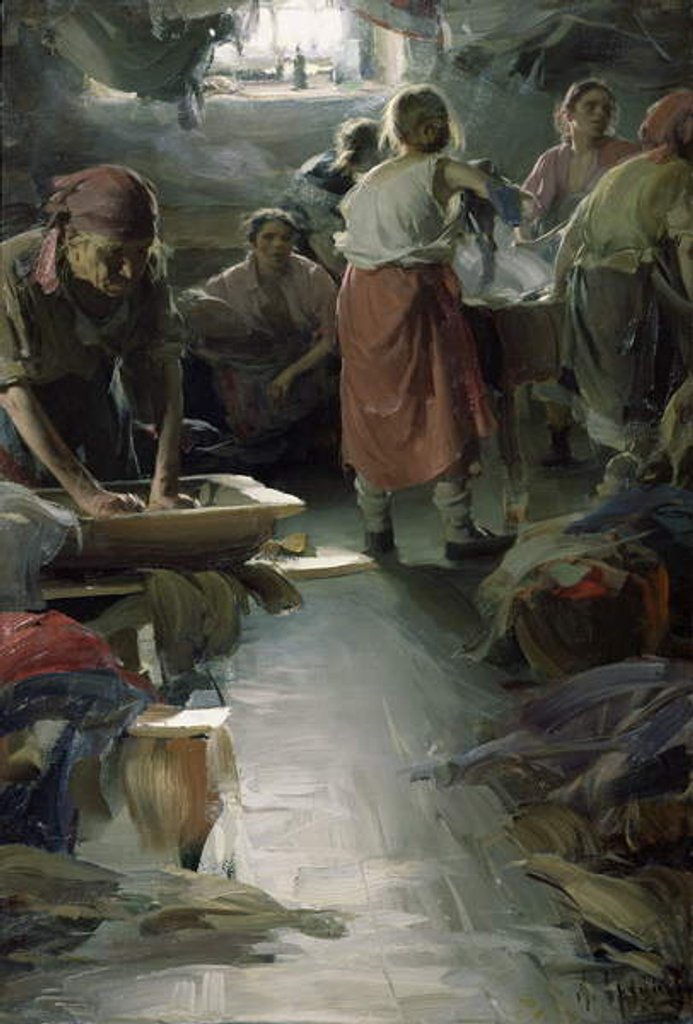 Detail of Laundresses, 1901 by Abram Efimovich Arkhipov