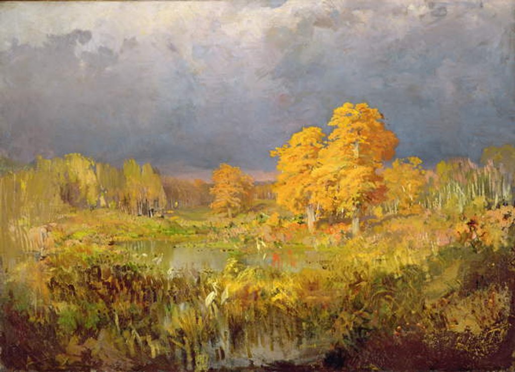 Detail of Forest Swamp in Autumn, c.1872 by Fedor Aleksandrovich Vasiliev