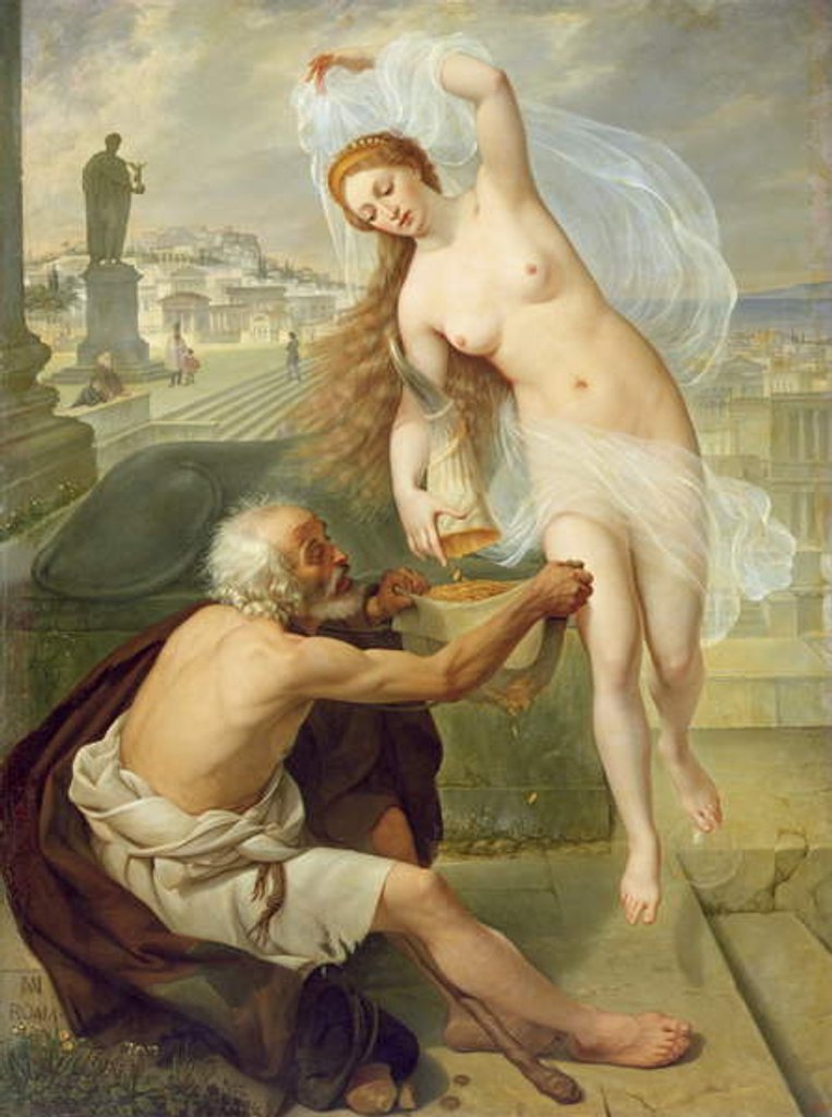 Detail of Fortuna and Beggar, 1836 by Alexei Tarasovich Markov