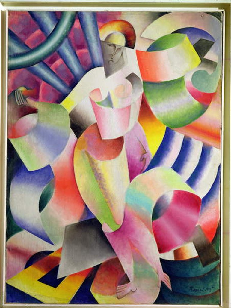 Detail of Fjord Christinia, 1915 by Daniel Vladimir Baranoff-Rossine